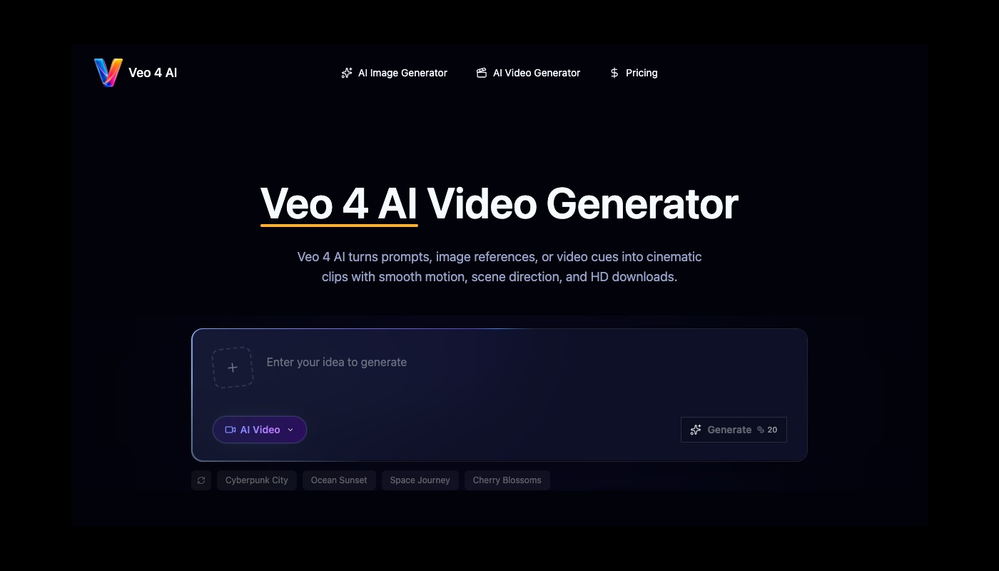 Veo 4 AI Video Generator